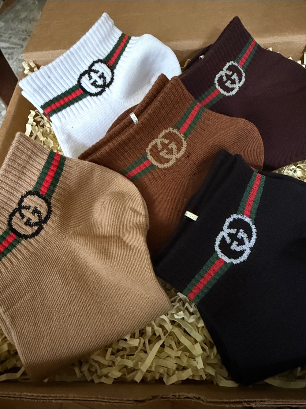 Woman’s Ankle Socks - White, Black, Tan, Brown, Dark Brown